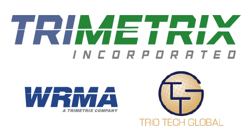 Family of logos for TriMetrix (parent), WRMA, and Trio Tech Global
